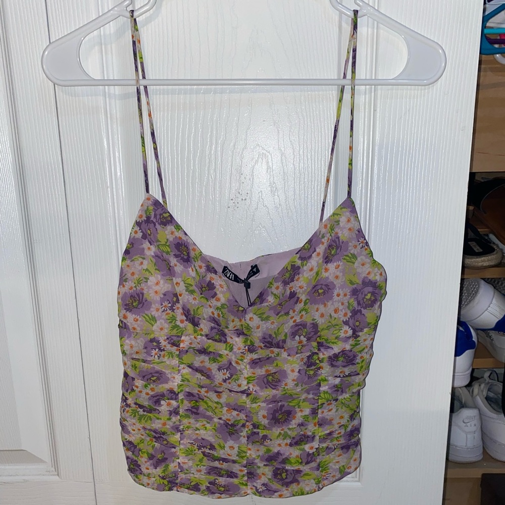 Zara Corset Floral Top
